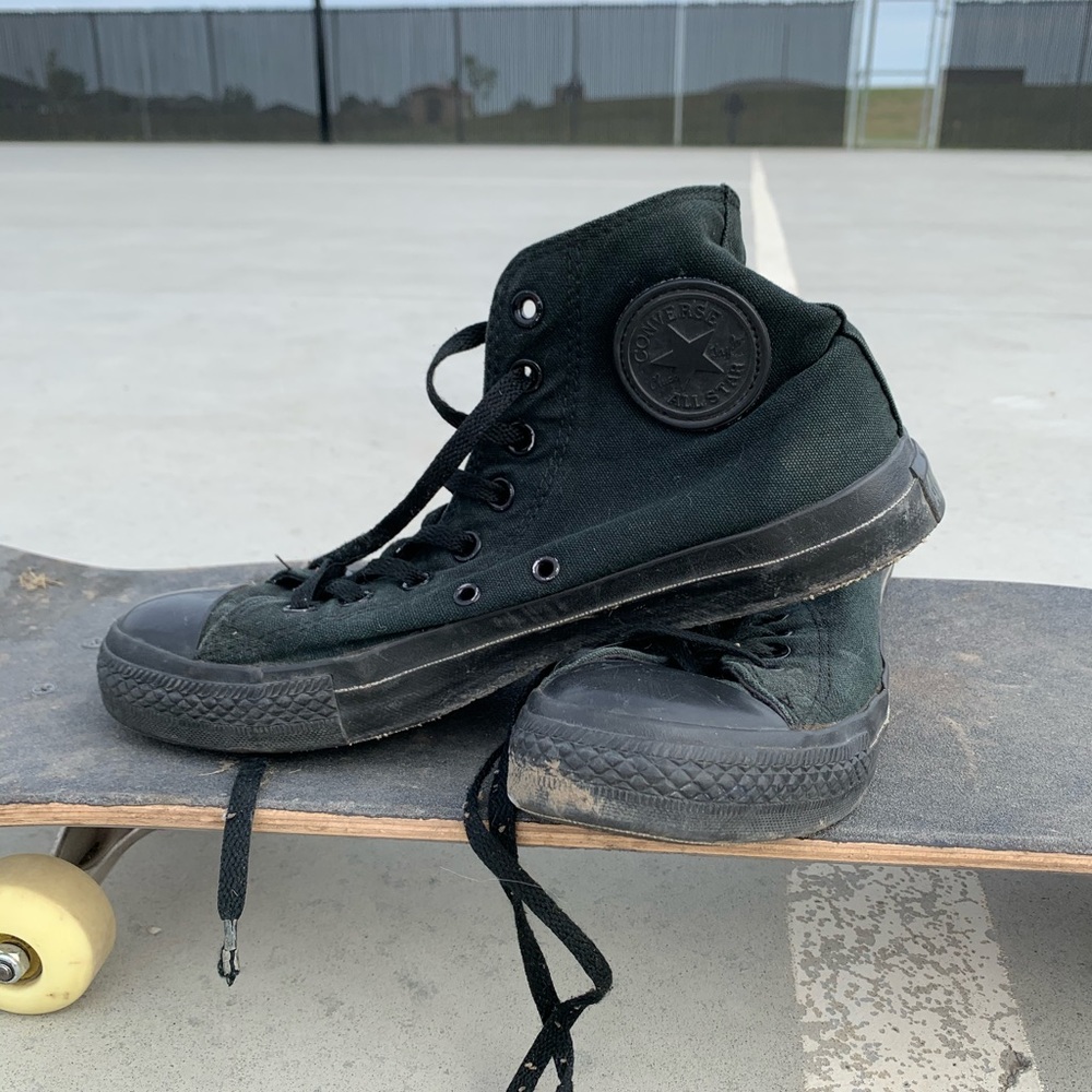 All black hightops